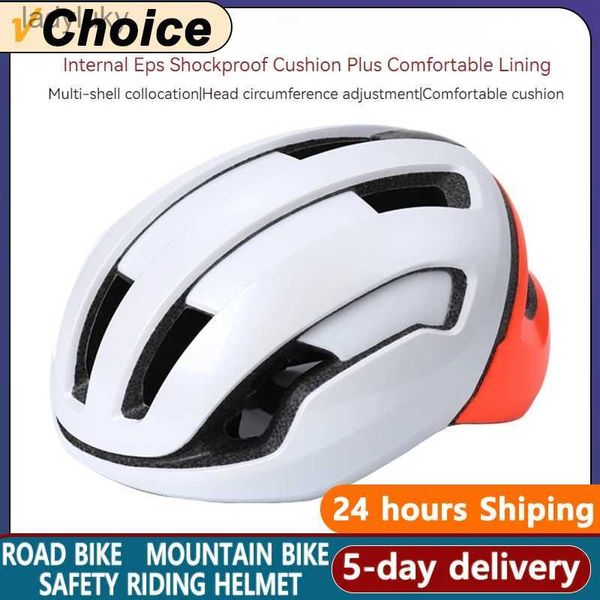 Capacetes de ciclismo Capacete de bicicleta de estrada Capacete de ciclismo vermelho para homem mulheres tamanho m l eps + pc shell mtb equipamento de bicicleta esportes ao ar livre capl240109