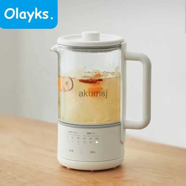 Elektrische Wasserkocher Olayks Health Pot 0,6 l Wasserkocher Multifunktionale tragbare Mini-Teekanne Automatische Isolierung Schmoren Elektrischer Kochtopf YQ240109