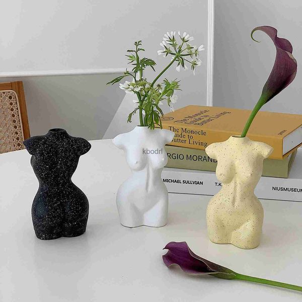 Fioriere Vasi Mini nudo femminile scultura vaso di fiori Body Art Design Vasi Figura vasi di fiori creativo femminile Res YQ240109