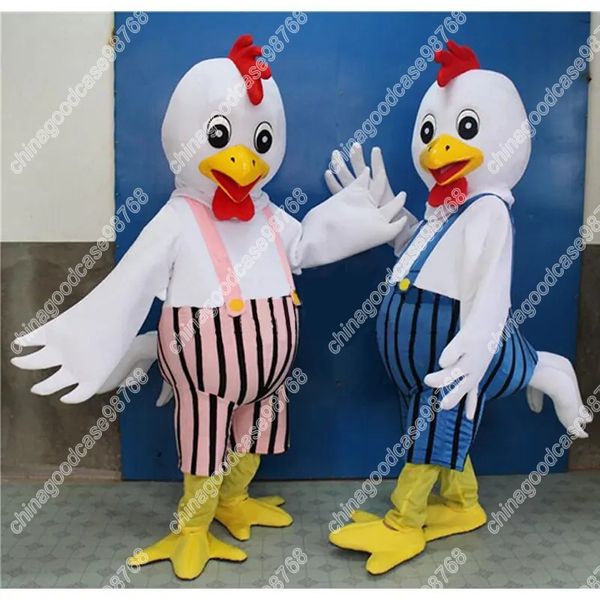 Performance Simpatico costume da mascotte per bambola di pollo Vestito da festa operato da Halloween Vestito da personaggio dei cartoni animati Vestito da carnevale per adulti Taglia per compleanno Vestito da esterno