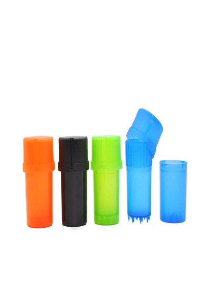 Smerigliatrice in plastica da 40 mm 3 parti Sistema di bloccaggio sicuro Smerigliatrici per erbe Smerigliatrice per tabacco a tenuta d'acqua a tenuta d'aria Contenitore per tabacco vs metallo g5859534