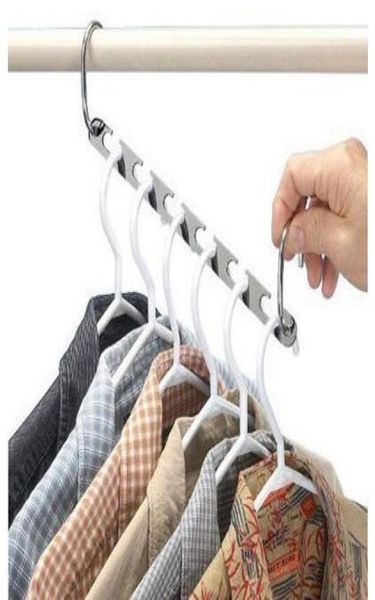 Cabides mágicos para roupas, corrente de metal, aço inoxidável, cabide para armário, camisas, arrumado, economiza espaço, organizador, cabides para roupas 2382953