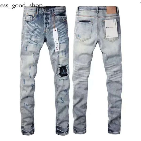 Фиолетовые джинсы, дизайнерские для мужчин и женщин, брюки Amirs, летние дырявые джинсовые брюки высокого качества с вышивкой Me 879