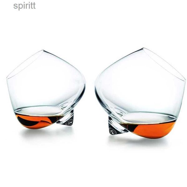 Copos de vinho venda quente sway girar vidro de uísque cristal copos de vinho copo de vinho conhaque brandy snifter cone pé uísque tumbler dropshipping yq240105