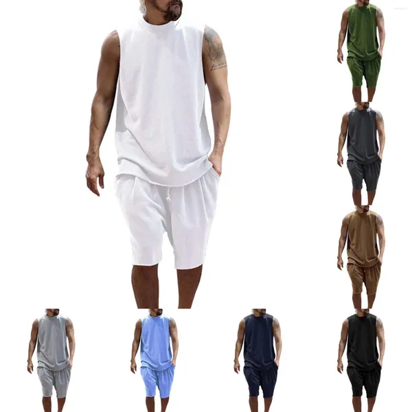 Lauf-Sets für Herren, Sommer, atmungsaktiv, Unterhemd, Shorts, zweiteiliger Anzug, Kleid, Herren, Abendessen, große, große Anzüge, Abschlussball, Smoking