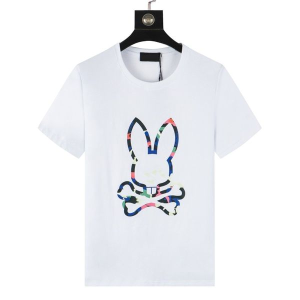 Maglietta da uomo Designer Maglietta coniglietto con bombatta con cranio stampato Spaccata maglietta da donna Trend estate camicie casual a maniche corte
