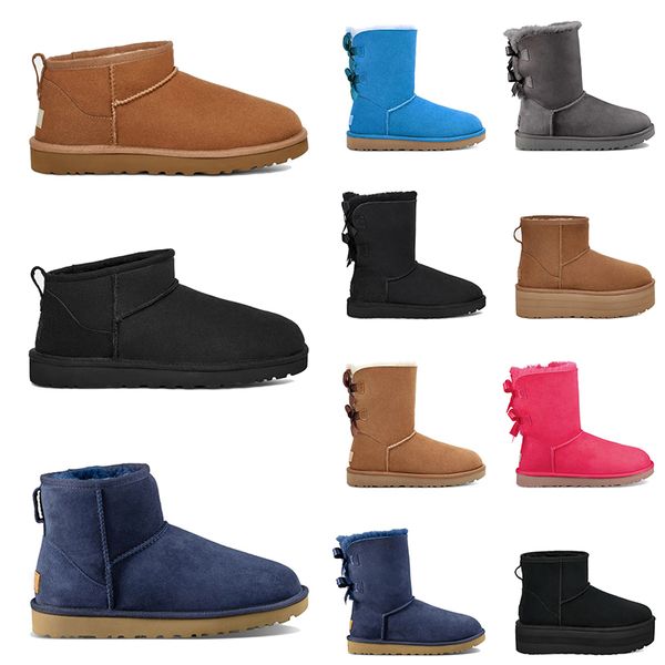 Mulheres Homens Designer Fur Ankle Boot Australian Ultra Mini Plataforma Botas Mostarda Semente Tazz Chinelos Rosa ugh Tasman Chinelos Plate-forme Botas fofas de neve de inverno