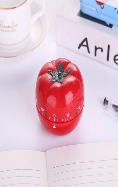 Criativo temporizador de cozimento mecânico abs forma tomate temporizadores para cozinha casa 60 minutos alarme contagem regressiva tool5795634