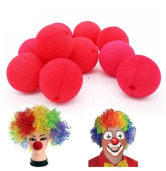 Party Fun Naso rosso Schiuma Naso da clown del circo Forniture di fumetti Accessori di Halloween Costume Abito magico