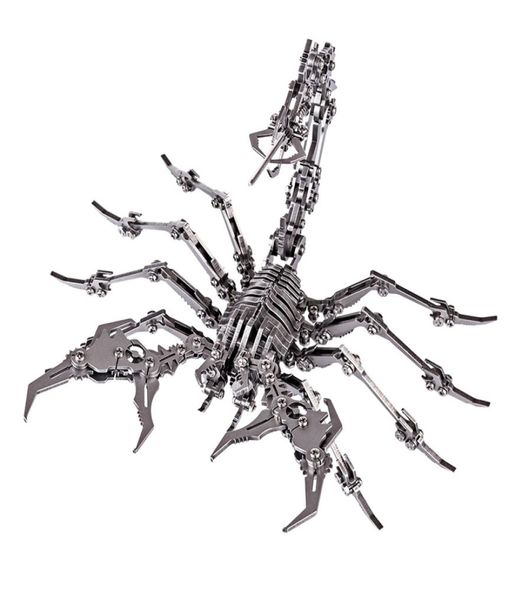 3D Metall Modell Puzzle DIY Zusammengebauter Skorpion König Drache Puzzle Abnehmbare Sternzeichen Stahl Ornament Dropship 2202177270184