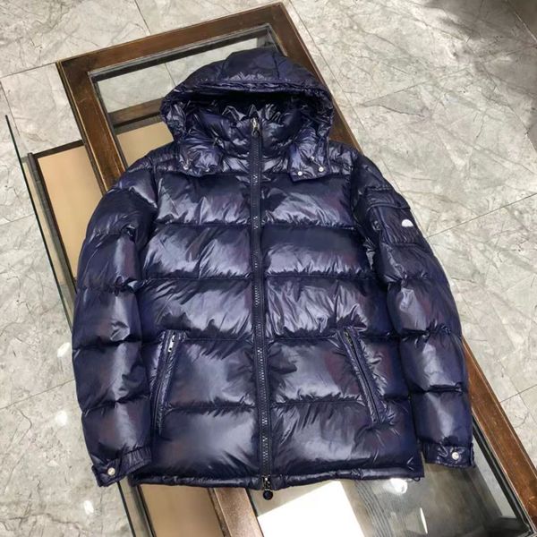 Herren-Designer-Monclaied-Jacke, Winter, warm, winddicht, Daunenjacke, glänzendes, mattes Material, S-5XL, asiatische Größe, Paarmodelle, neue Kleidung, die Hutjacke, Top-Qualität