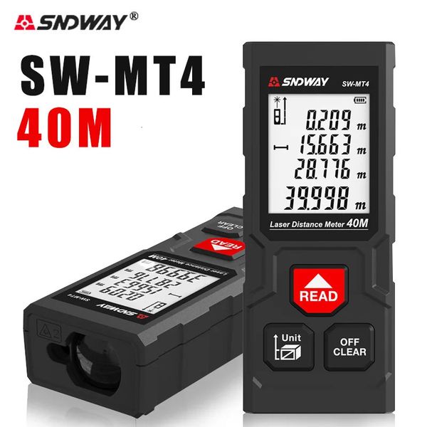 SNDWAY Misuratore di distanza laser 40M 50M 70M 100M Telemetro Roulette Range Finder Trena Strumento di misura a nastro di misurazione 240109