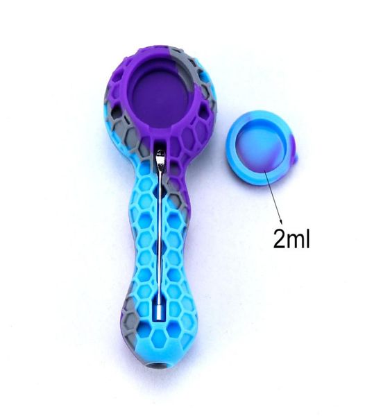 Tubo de silicone de abelha com ferramentas de dabber multicolorido pode ser personalizado para fumar accessiories9025722