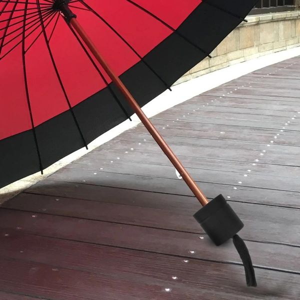 Ombrelli 2 pezzi Accessori per la testa dell'ombrello Riparazione parti pieghevoli Maniglia Resto 2 pezzi (metà usura satinata 18-19 mm) Plastica