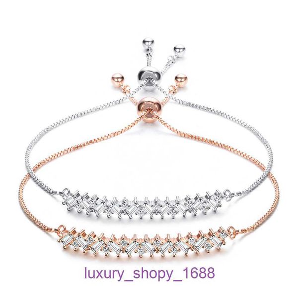 Collana classica di pneumatici per auto stilista Collana da donna Ins Semplice zirconio intarsiato in oro 18 carati Bracciale in cristallo con personalità piena di diamanti Zircone con scatola originale