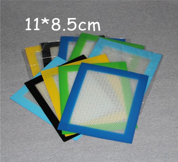 Rauchen Silikonpads Matten 11 x 8,5 cm oder 14 x 11,5 cm quadratische Matte Dab-Behälter Dabber-Werkzeug für Silikon DHL9859066