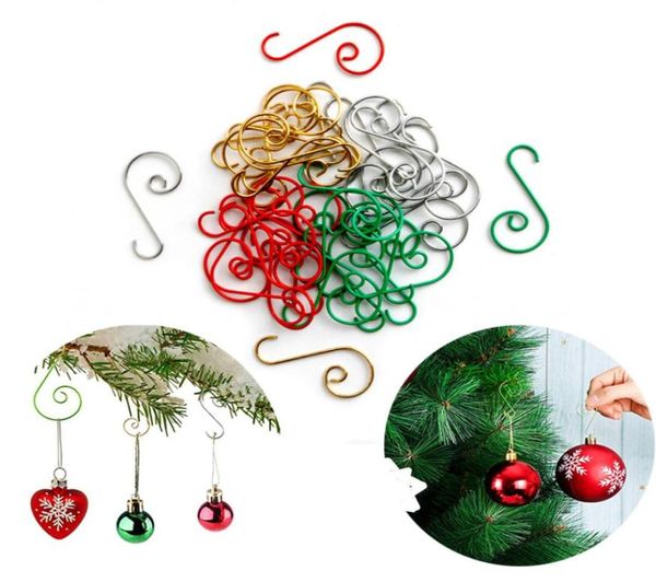 Ornamento di Natale Mini albero di Natale a forma di S Ganci appesi Cucchiaio da cucina Pentola Utensili Ganci Chiusura sopra la porta dell'armadio Cl7048882