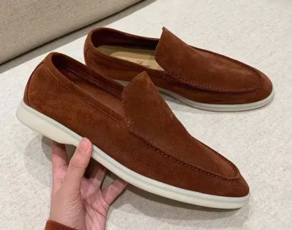 En kaliteli koşu ayakkabıları Valk Moccasins Erkekler Vintage Orijinal Deri Loafer Man Favori Piana Casual Sneaker