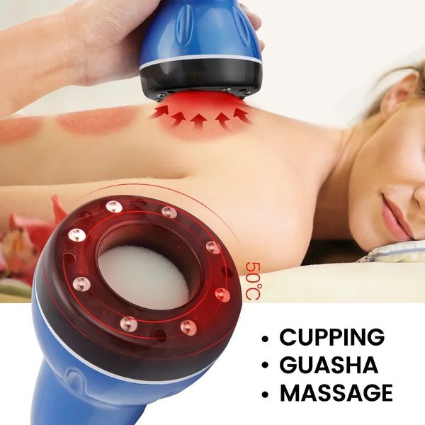 Elektrische Smart Schröpfen Therapie Massage Vakuum Dosen Körpermassagegerät Anti Cellulite Saugnapf Physiotherapie Gläser Guasha Fett 240108