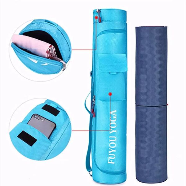 Ginásio ao ar livre grande capacidade à prova dwaterproof água saco de esportes multifuncional bolso yoga esteira saco mochila saco de fitness yoga esteira titular 240108