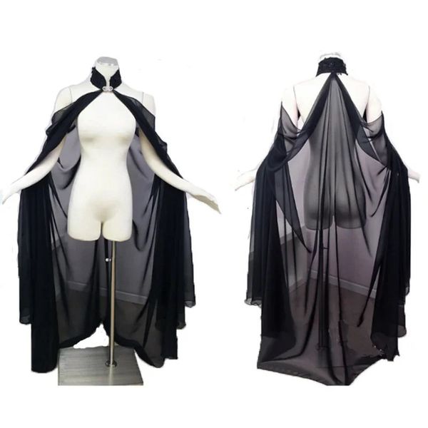 Cool Unisex manto con capucha capa Wicca bata capa chal fiesta de Halloween bruja mago disfraz de Cosplay 240108
