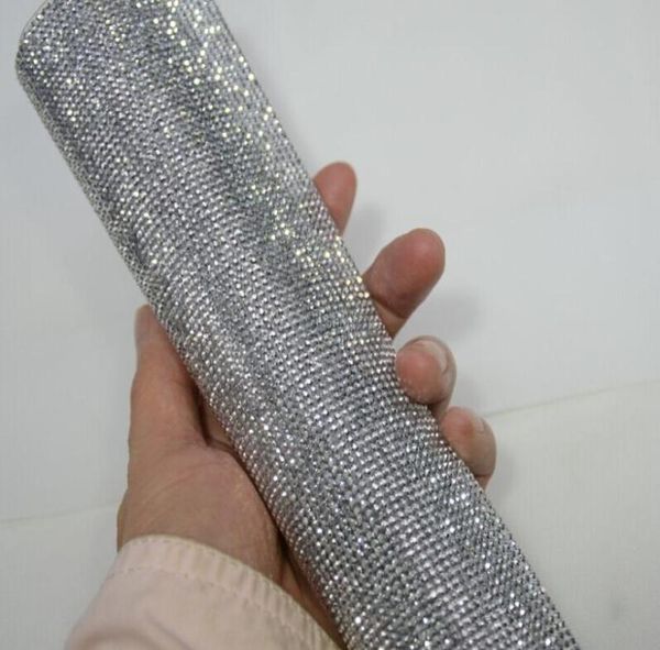2mm Gümüş Hematit Flatbackrhinestone Boncuklu Trim Elmas örgü düzeltme veya kendi kendine yapışkan rulo Strass Aptique Bantlama Dekorat8687592