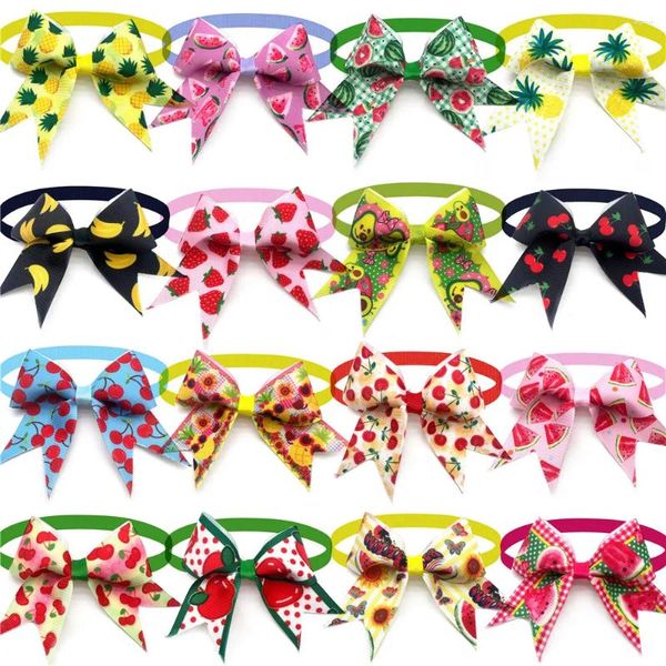 Одежда для собак, летний галстук-бабочка, фруктовые галстуки, маленькие аксессуары для волос, галстуки-бабочки для собак