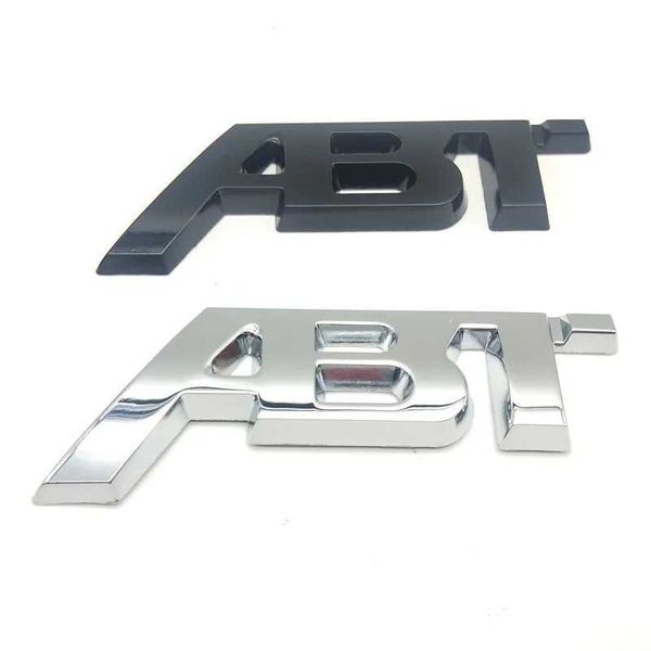 3D 11x5 cm Metallo ABT Distintivo Dell'emblema Parafango Posteriore Tronco Adesivo per VW Golf Polo Passat Tiguan Touareg Audi RS A3 A4 A5 A6 A7 Q3