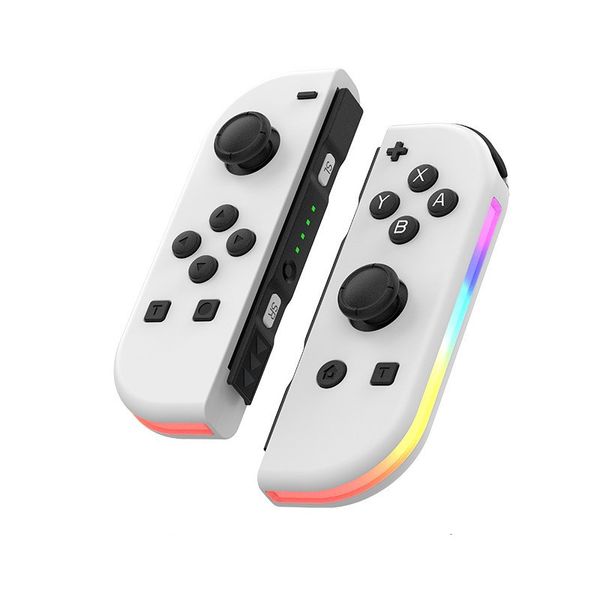 Controlador de gamepad Bluetooth sem fio para switch console / NS Switch Gamepads controladores Joystick / Nintendo Game Joy-Con com iluminação RGB colorida