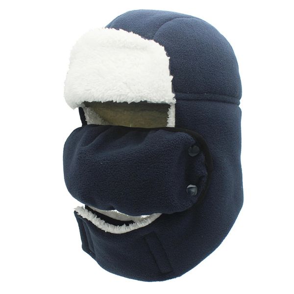 Connectyle meninos meninos garotos quentes Y Trapper Hood Hat Sherpa forrado à prova de vento Balaclava Winter Hats Russian com máscara facial 240108