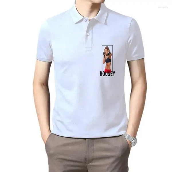 Polo da uomo T-shirt da uomo Ronda Rousey Art Design T-shirt divertente Novità T-shirt da donna