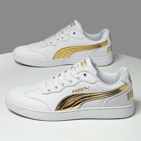 Unisex Klassieke Witte Sneakers Mannen Vrouwen Lederen Casual Sportschoenen Merk Skateboard zapatillas de mujer 240109