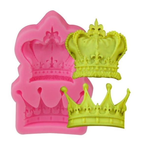 Royal Crown Silicone Fandon Moules Gel De Silice Couronnes Chocolat Moules Bonbons Moule Gâteau Décoration Outils Couleur Unie SN33118951279