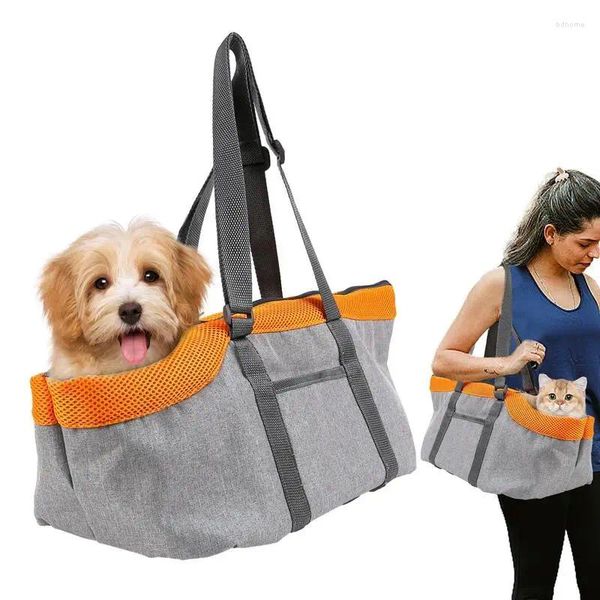 Borsa per cani Borsa per gatti Borsa pieghevole per animali domestici Traspirante Borsa da viaggio a mano per imbracatura invernale autunnale per passeggiate in metropolitana all'aperto