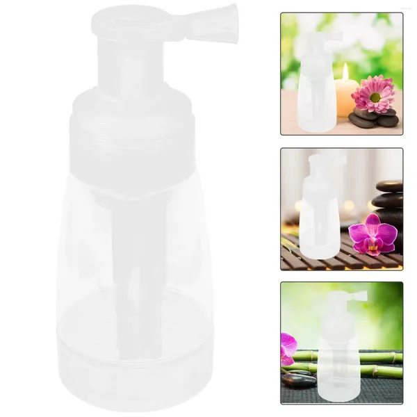 Garrafas de armazenamento em pó garrafa de barbearia spray recipiente seco glitter recipientes dispensador de fragrância pulverizador de plástico névoa de viagem para cabelo