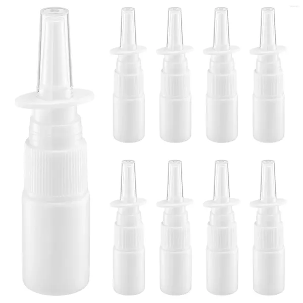 Bottiglie di stoccaggio 20 pezzi Flacone nasale in plastica spray nebulizzato Spruzzatori fini da viaggio (10 ml)