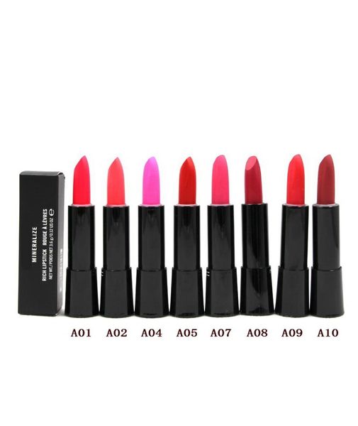 makeup rouge rossetto Mineralize Rich Lipsticks Lunga durata Facile da indossare Coloris Whole Makeup Lip Stick7721477