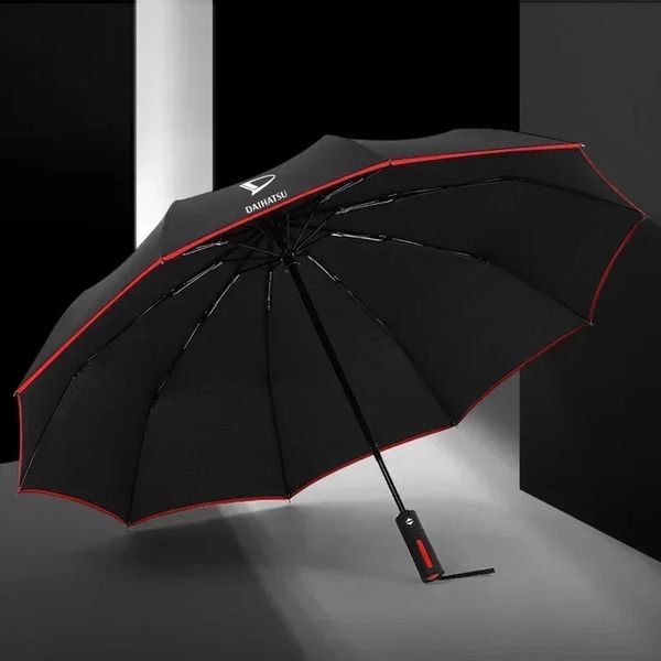 Ombrello parasole pieghevole automatico per auto per Daihatsu YRV Scion Emblemi Terios Mira Sirion Cuore Hijet Accessori 240109