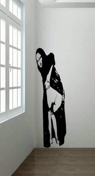 BANKSY MONA LISA MOONING PAREDE MURAL TRANSFERÊNCIA ADESIVO DE ARTE PÔSTER DECALQUE decorativo adesivos de parede de vinil 1384440