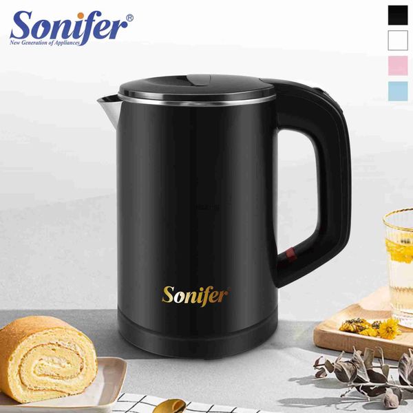 Bollitori elettrici Bollitore elettrico da viaggio per tè e caffè 0.6L Mini bollitore portatile senza fili in acciaio inossidabile 800W per hotel Viaggio in famiglia Pentola Sonifer YQ240109