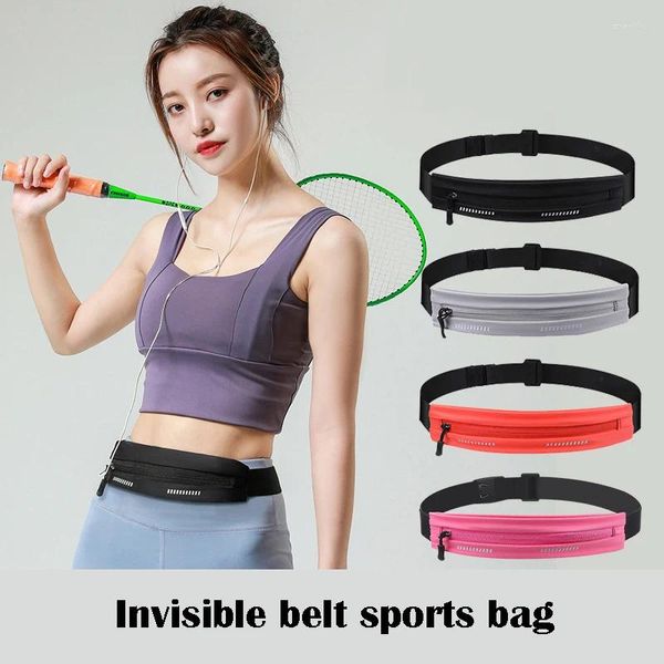 Sacos ao ar livre cintura correndo mulheres esportes de fitness à prova dwaterproof água cinto jogging saco ginásio treinamento escondido chave acessórios da bicicleta bolsa pacotes