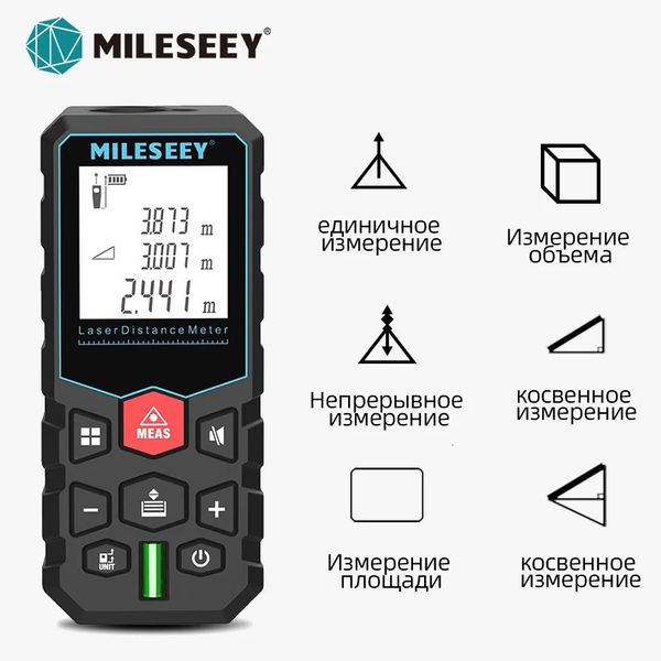 MILESEEY X5 Laser-Maßband, 40 m Entfernungsmesser, hohe Genauigkeit, Roulette, mehrere Messfunktionen, elektronisches Lineal 240109