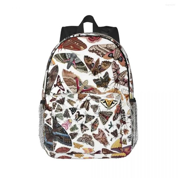 Rucksack Motten von Nordamerika Muster Junge Mädchen Büchertasche Mode Studenten Schultasche Reiserucksack Schulter Große Kapazität
