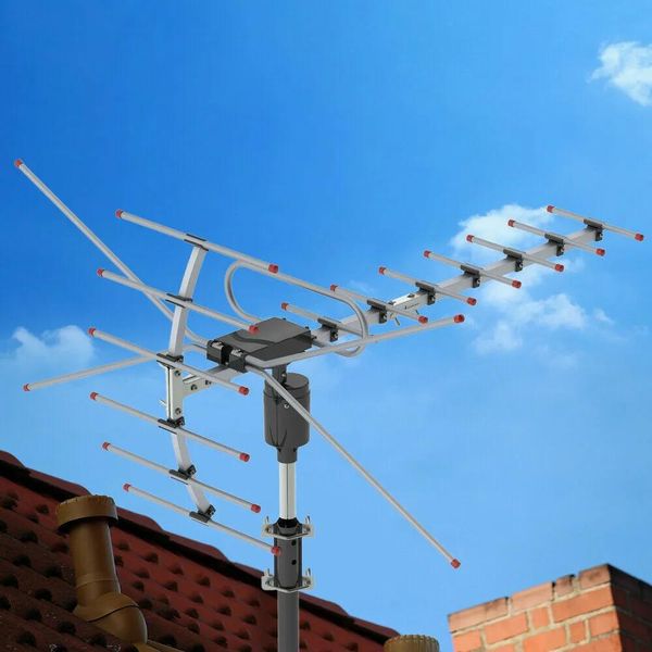 Здания 200 миль 1080p наружный амплифицированный HDTV Digital TV Antenna Long Range HD VHF UHF284P