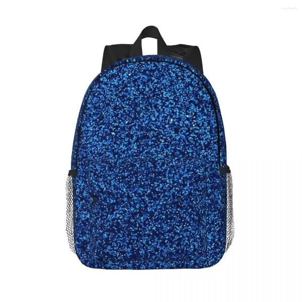 Mochila um pouco azul glitter mochilas meninos meninas bookbag dos desenhos animados crianças sacos de escola portátil mochila bolsa de ombro grande capacidade