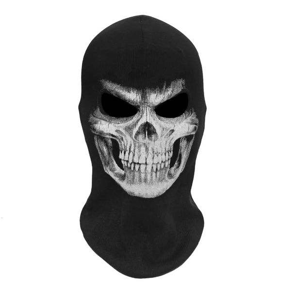 SzBlaZe Marke Reaper Geist Schädel Skelett Sturmhaube Maske Halloween Cosplay Kopfbedeckung Kriegsspiel CS Paintball Strumpf Maske 240108