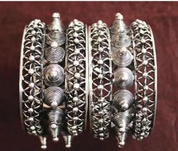 Braccialetti gioielli bracciale perle 2pc Caratteristiche nazionali fatte a mano Miao Silver Bracciale in stile Fine Jewe Noble Free Shipping