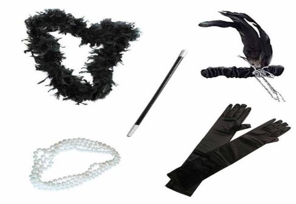 Anni '20 Flapper ragazza in maschera Accessori Costume cosplay da donna Anni '20 Tema Charleston Party Outfit Evento Addio al nubilato Pobooth Pro6240913