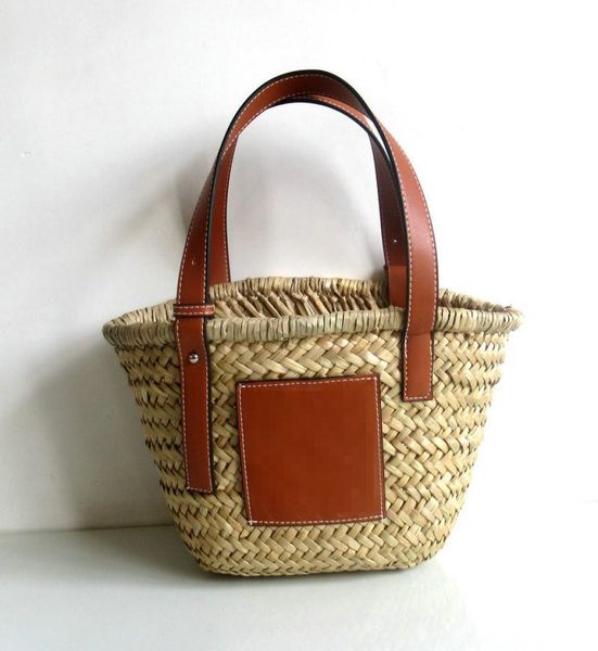 Bohemian Woven Weibliche Tasche Eimer Strand Stroh Bdgs Damen Schulter Frauen handtascheC3C09444644