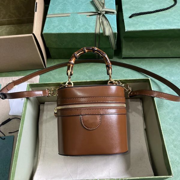 vendita calda AAA specchio qualità donna mini borsa a tracolla in bambù designer borse tote con manico superiore pelle di vitello nera bianca hardware oro borsa da donna moda con